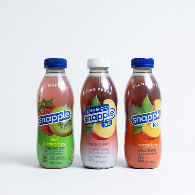 Assorted Fruit Drinks (Snapple).