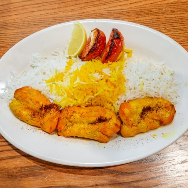 Chicken Barg Kabob.