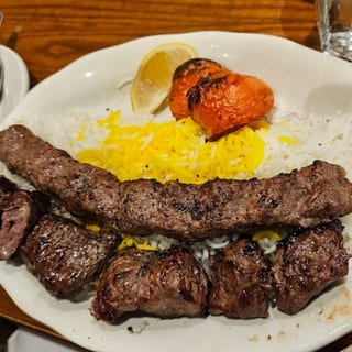Lamb Soltani Kabob
