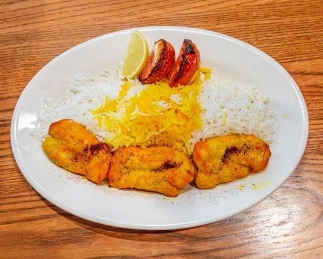 Chicken Barg Kabob (Tray of 10 Skewers).