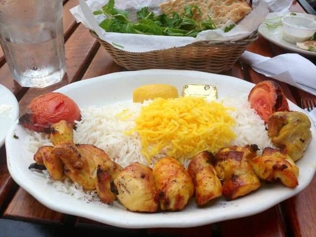 Chicken Thigh Kabob (Tray of 10 Skewers).